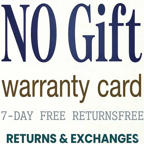 NO GIFT !!! WARRANTY CARD, Free Return, Policy