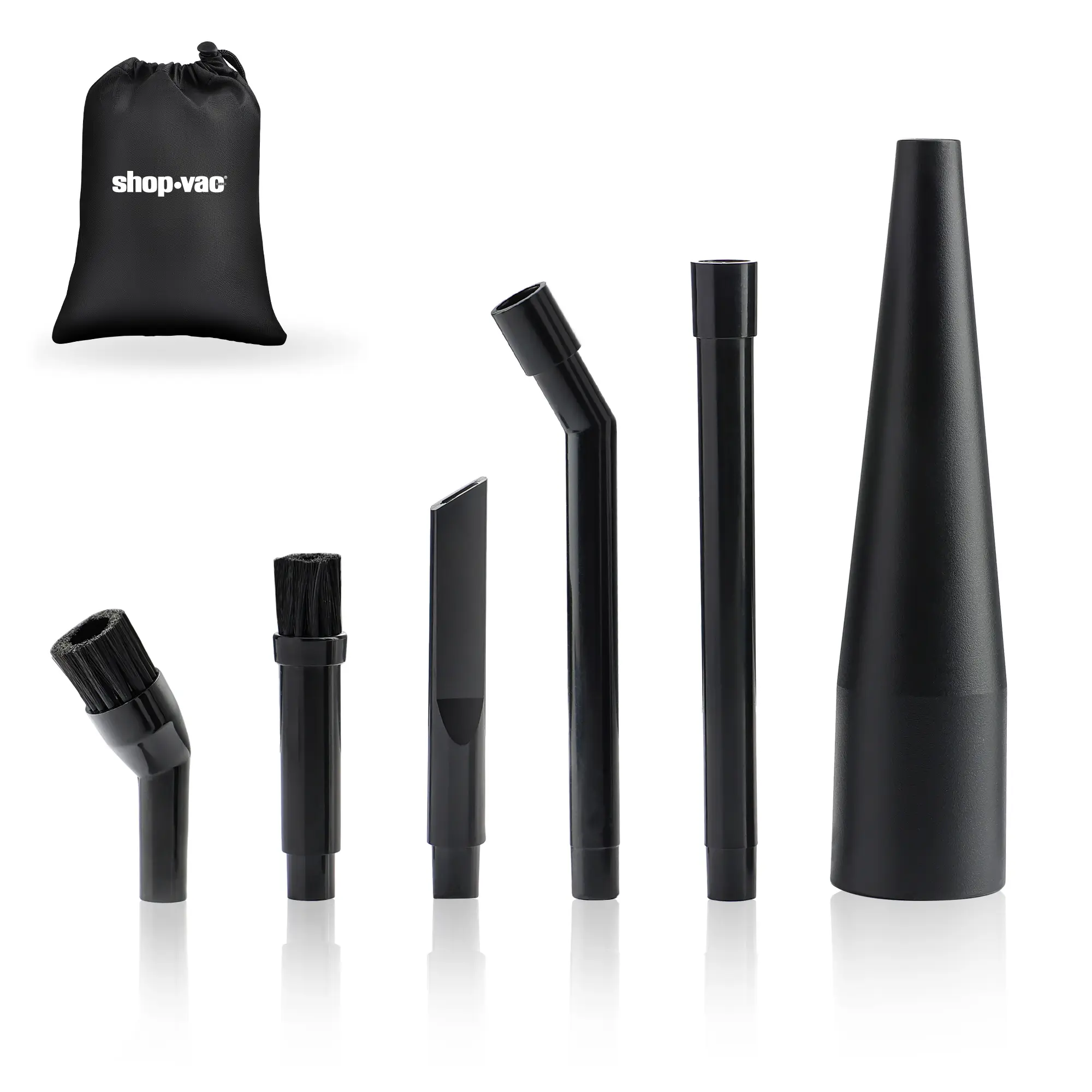 #summersale Shop-Vac Micro Cleaning Nozzle Kit, 1-1/4" Detailed-Cleaning Attachments for Compact Wet Dry Shop Vacuum, Storage Bag Included, 6 Packs