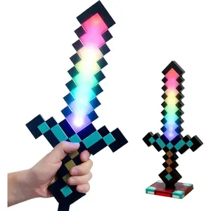 11-Color  Sword-Style Night Light, Color-Changing Gaming Desk Lamp Ornament,   Model  for  Room Decoration