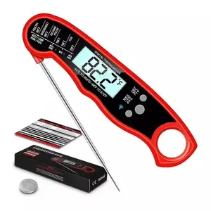Kitchen Accessories Fast Reading Digital Meat Cooking Thermometer with Folding Probe Grill Thermometer