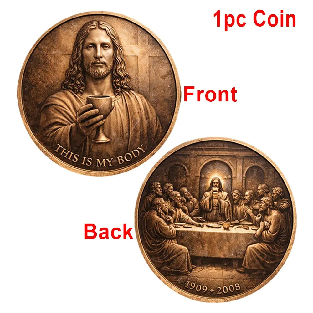 Jesus Last Supper Coin Collection, Religious Collectibles, Religious Memorial Coin, Religious Decor, Religious Decoration, Unique Gift for Family and Friends, Perfect Holiday Present