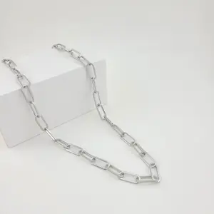 FWJ - STAINLESS STEEL JEWELRY-7MM PAPERCLIP CHAIN