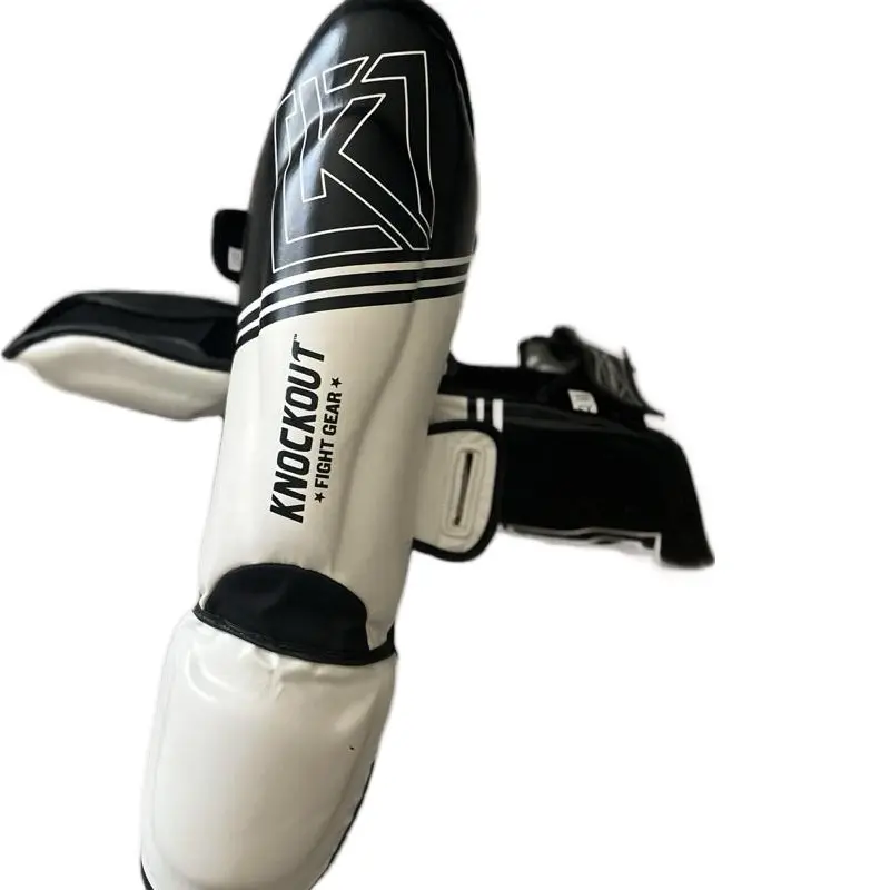Knockout Professional X/M-S/M Shin Guards, Durable PLD MMA Protective Gear, Black Sports Accessory for MMA Training, Durable Protective Gear, Mma Training Gear