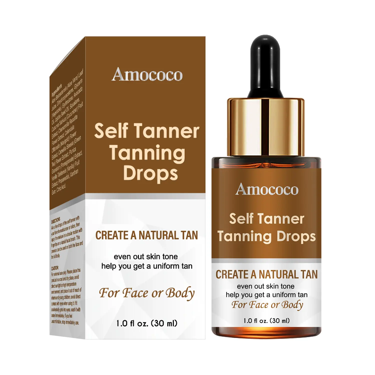 Facial Tanning Essence Outdoor Tanning Essence for Bronze Skin - Serums for Skincare in Clear Packaging Comfort