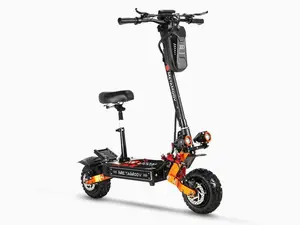 ZO01  All-Terrain Off-Road High Speed Electric Scooter for Adults, 6000W Dual Motor 55MPH, 60V 35Ah Battery 60 Miles Range, 11" Off-Road Tires, Foldable with Removable Seat, NFC+Password Unlock, UL 2272 Certified