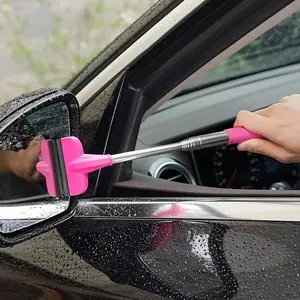 2-in-1 Portable Retractable Wiper - Windshield Cleaner, Compact & Versatile for Car Rearview Mirrors, Windshields, Glass & Shower Cleaning, Car Cleaning Supplies