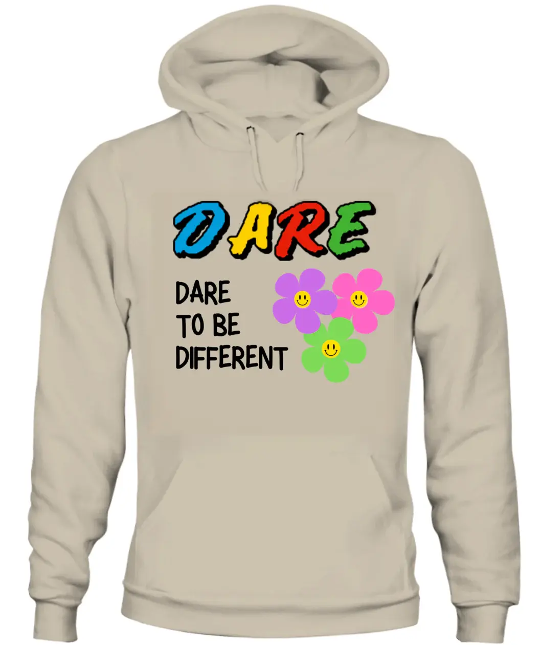 DARE TO BE DIFFERENT UNISEX HOODIE