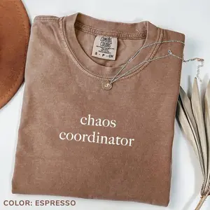 Comfort Colors Chaos Coordinator Shirt, Toddler Tamer Shirt, Tiny Human Herder Shirt, Babysitter Shirt, Teacher Shirt, Funny Mom Shirt