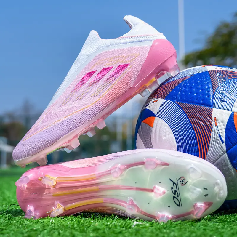 High-Speed Football Cleats for Men, Women & Youth, Firm Ground Sports Shoe with Non-Slip Rubber Spikes for Competition & Training, Performance Boot, Soccer Cleats
