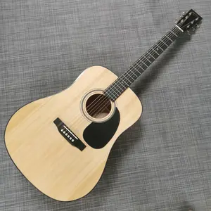 High Glossy D18 Acoustic Guitar Rosewood Fingerboard with Spruce Top Bone Nut 20 Frets