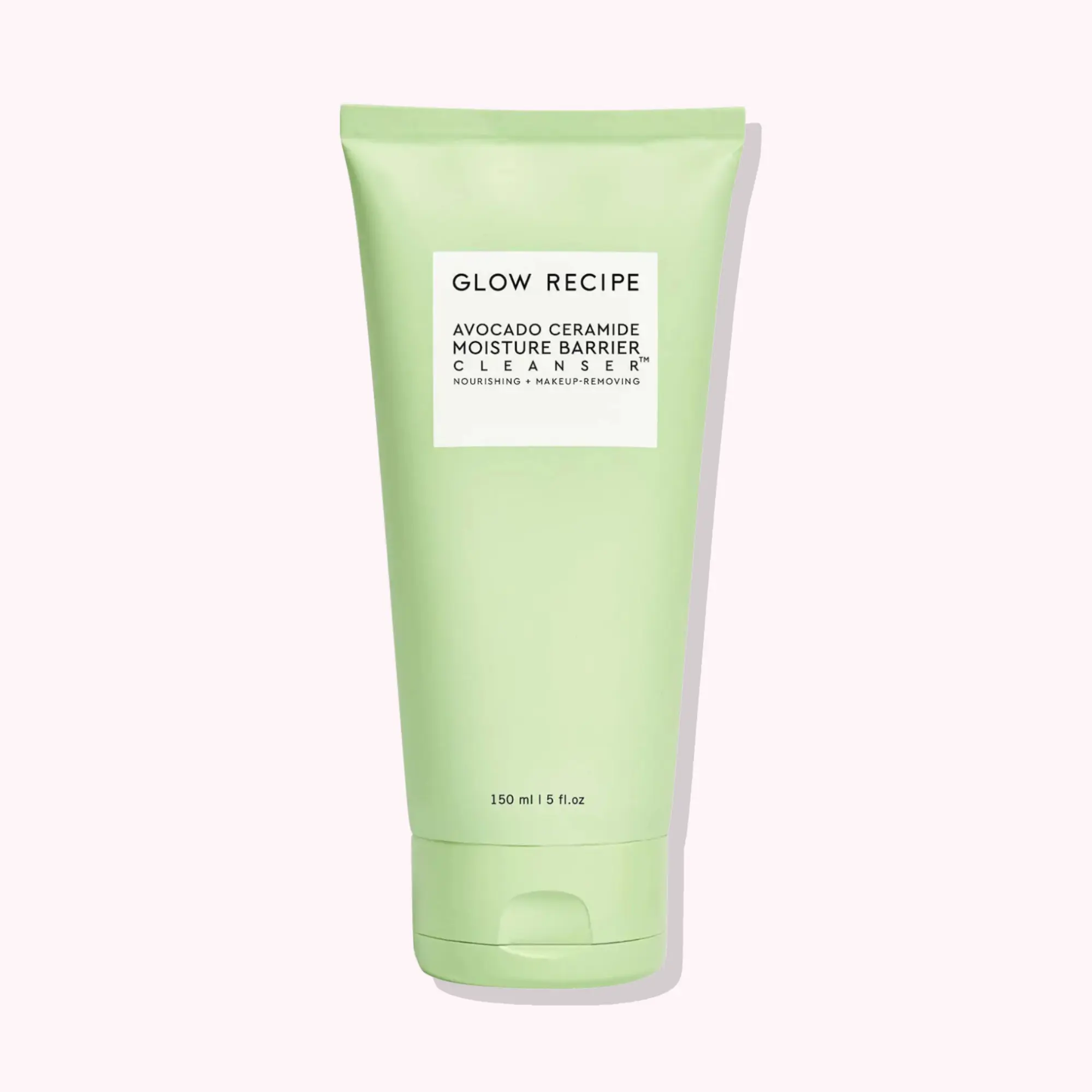 Glow Recipe Avocado Ceramide Moisture Barrier Cleanser, Hydrating Vegan Face Wash with Hyaluronic Acid for Dry, Acne-Prone Skin & Redness Relief, 150ml, Gentle