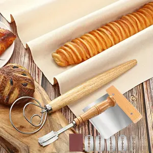 1 Set Bread Making Tools and Supplies - Essential Tools for Making Bread, Scoring, And Baking Pastries, Cakes, Desserts, Sourdough, And Pizza