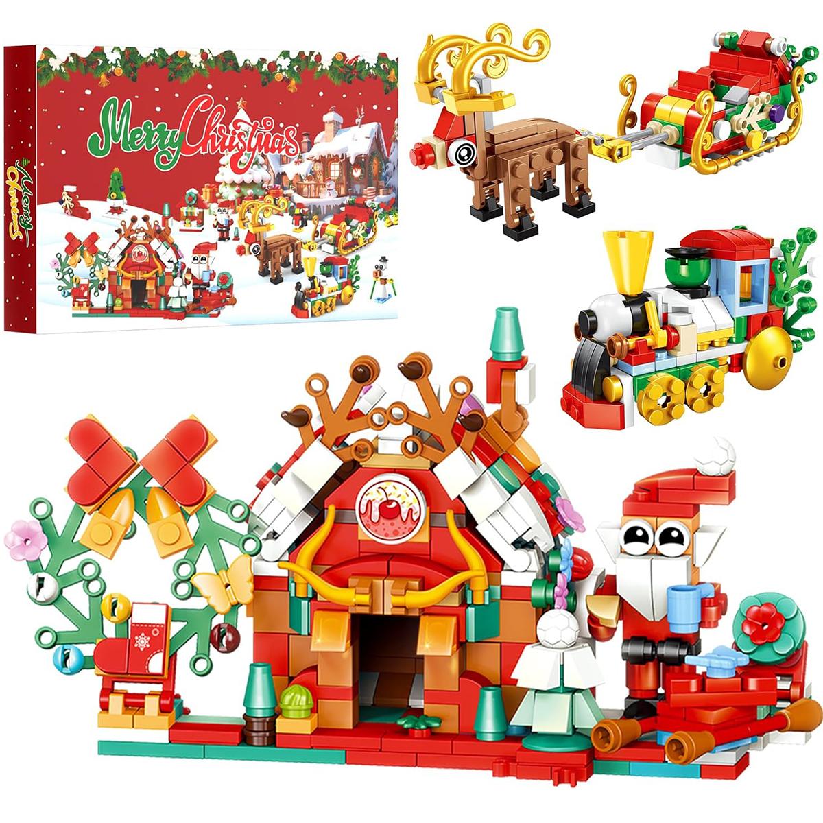 Christmas Advent Calendar Building Blocks | 24or12 Days Countdown Blind Box, 24-in-1 Xmas Bricks Kit, 12-in-1 Building Block Decorations, Santa & Christmas Tree Building Toy, Kids Holiday Gift,A wide range of styles to choose