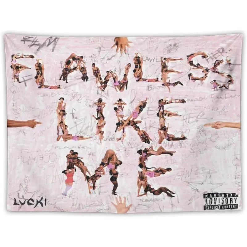 Luckis Tapestry Rappers Tapestries flag, Wall Hanging, College Room Hostel Decorations Bedroom Living Room Dorm Decor 30x40in 60x40in