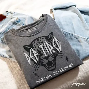 Comfort Colors Retro Def Tired Shirt, Coffee Graphic Tee, Coffee Love Shirt, Def Tired Sweatshirt, Coffee Sweatshirt, Mama Coffee T-Shirt 2