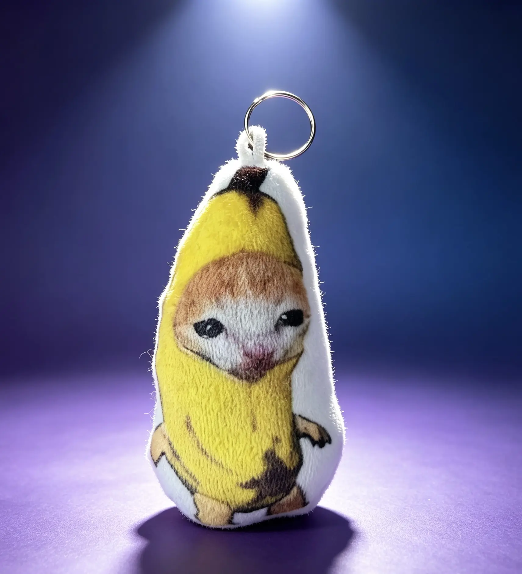 [Lark Pine] Viral Banana Queen Revenge Anime Classic Hachimi Meme Sounds Short Plush Doll Keychain, Soft Stuffed Pendant for Backpack, Car Keys, Specialty DIY Toy & Hobby Decor sohochic