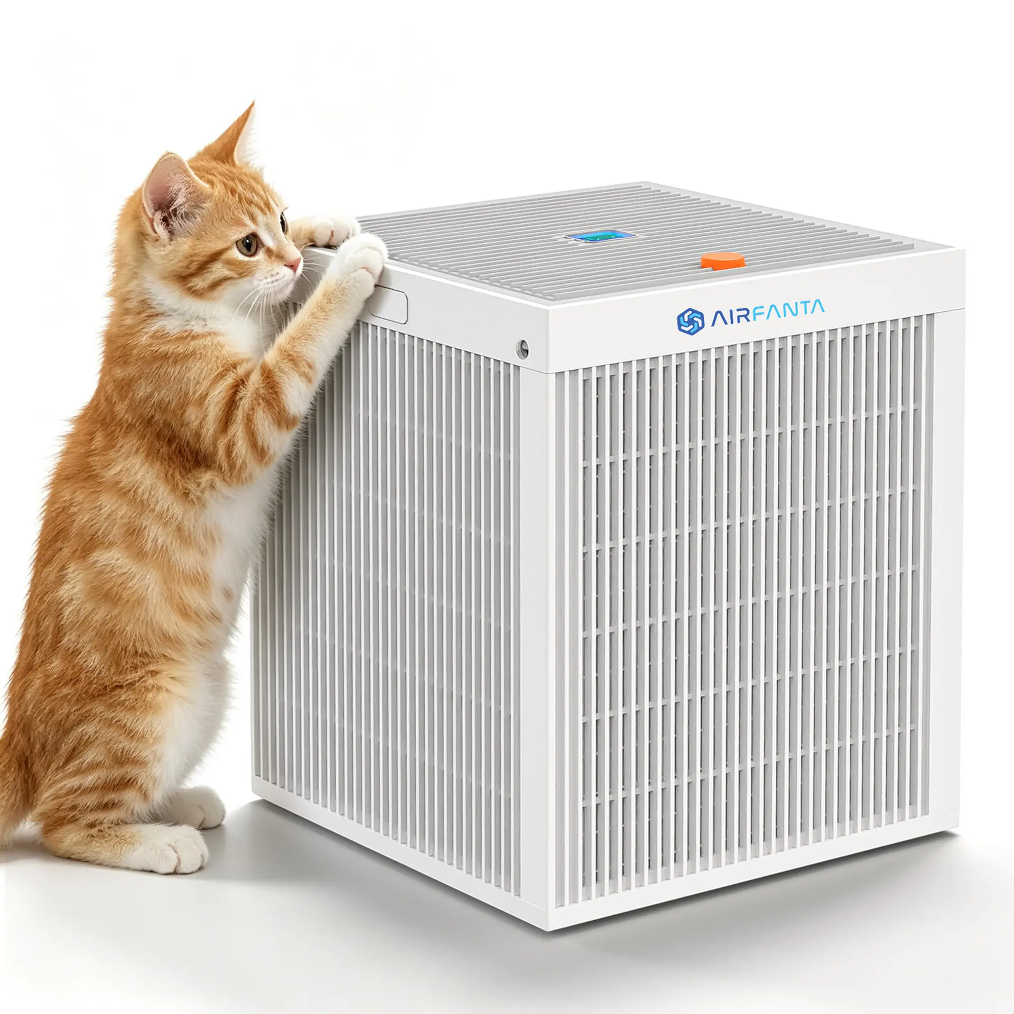 AirFanta Air Purifier for Home, 4-Fan 4-Filter System, Real-Time PM2.5 Sensor & Auto Mode, 2818 ft² Large Room Coverage, Detachable Portable Design, Quiet 28dB Cleaner for Pet Hair, Dust, Pollen, Smoke & Odors