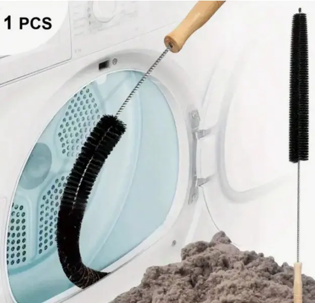 Washer & Dryer Vent Cleaning Brush with Long Flexible Rod & Spiral Bristles for Dust Removal & Blockage Prevention Ideal for Washing Machine Maintenance Deep Cleaner