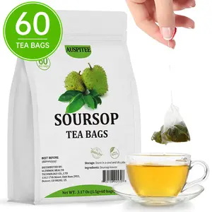 Soursop Tea 60 Bags Natural Pure Soursop Graviola Leaves Improve Digestion Herbal Soursop Leaf Tea