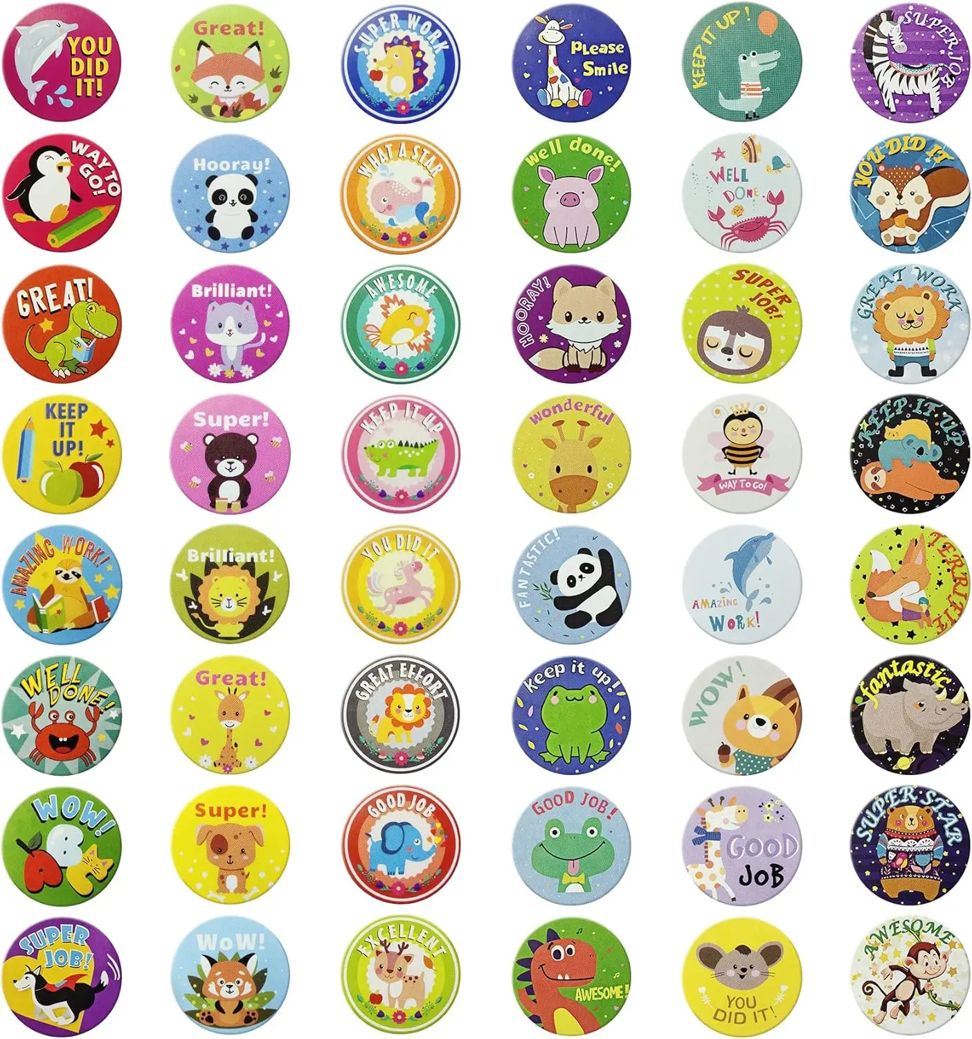 Reward Stickers for Teachers.1008 PCS  Stickers for  in 56 Designs.1 Inch School Stickers on Sheets.Teacher Supplies for Classroom, Motivational Stickers, Classwork Award Stickers.