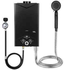 Tankless Water Heaters 4.21GPM 16L, Outdoor Portable Gas Hot Water Heaters, Fast Constant Temperature Water Heaters, Portable Water Heaters with Digital Display, Sprinkler