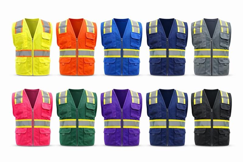 High Visibility Safety Vests - $19.99 - Multiple Colors Available - Ideal for Workwear and Outdoor Activities