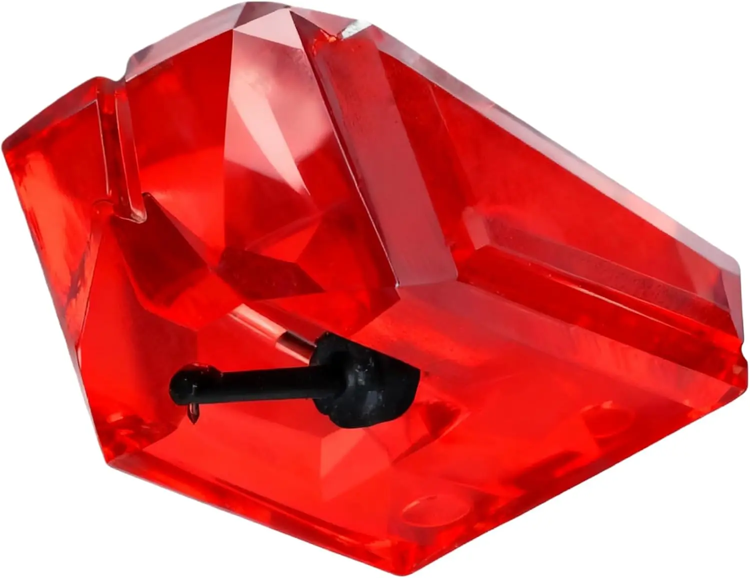 AT-VMN95E Replacement Stylus Needle, Compatible with VM95E and AT-LP120X-USB Turntables (Transparent Red)