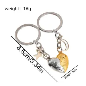 2026 New Forever Heart Matching Keychin Set Gifts for Birthday, for Him Couples