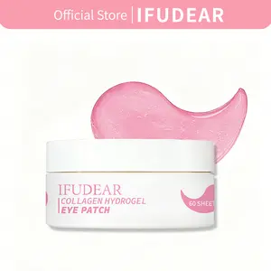 [IFUDEAR Official] Collagen Hydrogel Eye Patches 60Ct | Depuff Under-Eye Bags & Dark Circles in 10 Mins | Anti Aging Firming Fine Lines, Wrinkles | Brightening Under Eye Patches with Collagen, Caffeine, Niacinamide & Glycerin | Glass Skin Korean Skincare