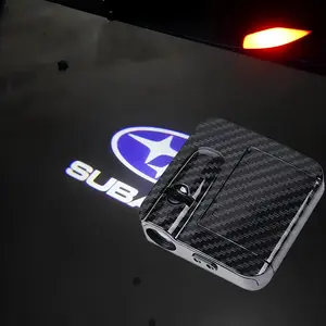 2pcs For Subaru Led Puddle Door Lights, Ultra-Bright LED 3D Laser Ghost Shadow Car Logo Light,Wireless welcome light