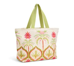 Spartina 449 Beach Tote Castillo Floral Palms