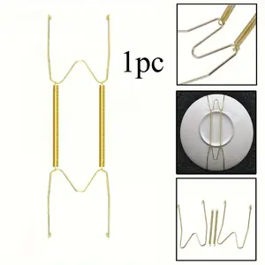 2pcs W-shaped invisible spring hook plate for home entrance decoration wall bracket, invisible spring hook, Wall Mounted Hook