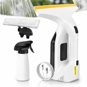 Cordless Handheld Electric Window Vacuum Cleaner & Squeegee Kit, 11" Blade Streak-Free Cleaning Machine, 2000mAh Power - Effortless Cleaning for Showers, Mirrors