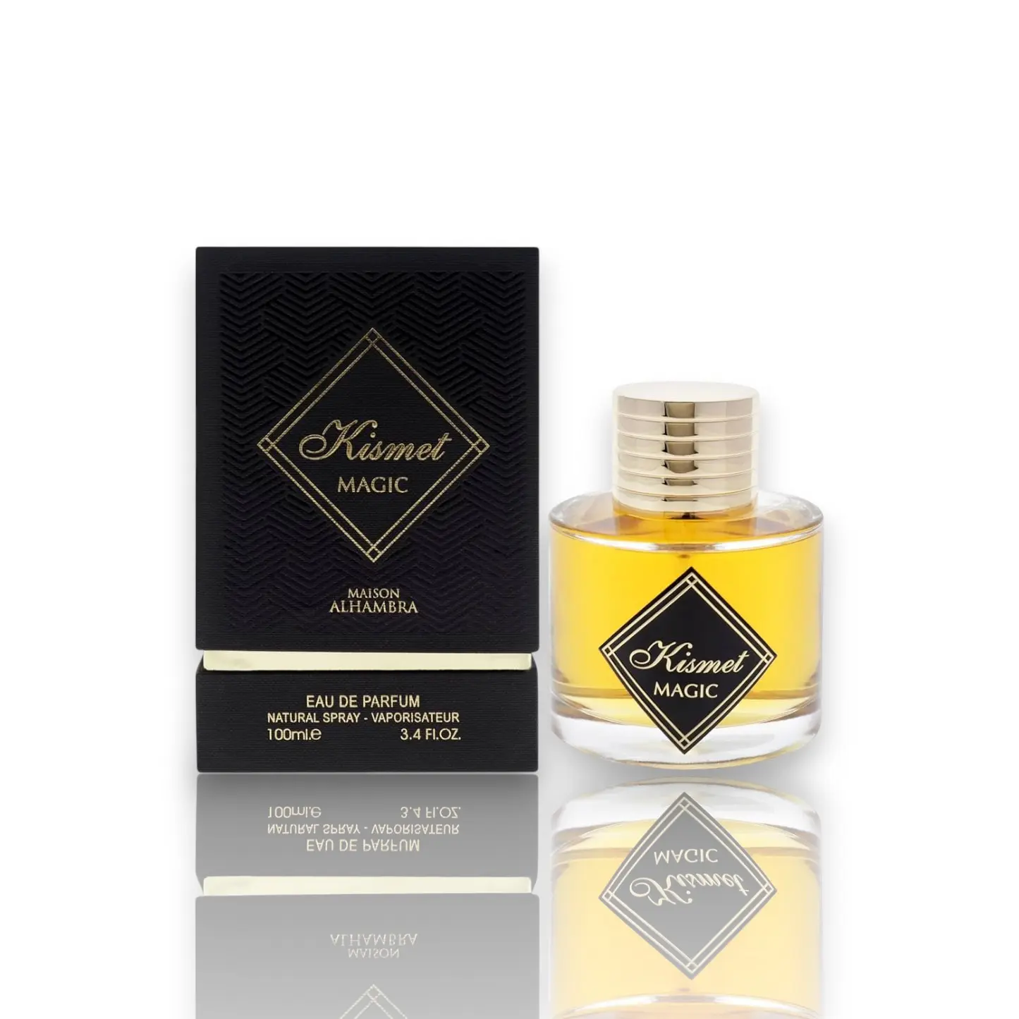Maison Alhambra Kismet Magic Unisex Eau De Parfum, 100 ml-3.4 oz, Cognac, Tonka Beans & Cinnamon Notes, Daily Wear Fragrance