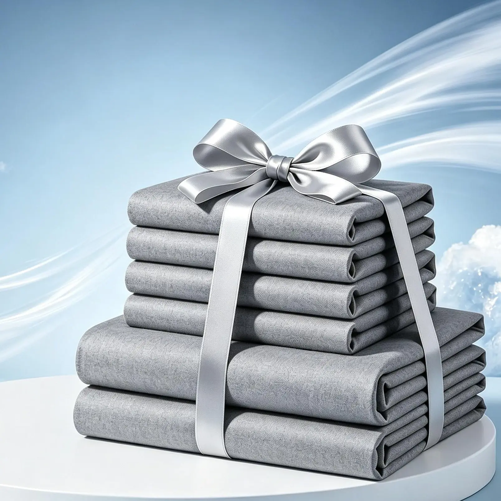 Jollyvogue 6PCS Bamboo Cooling Queen Size Sheet Set - Children Bedding Set, Breathable and Comfortable Fit For Hot Sleepers Sweats, Pillowcases, Flat Fitted A Perfect Gift