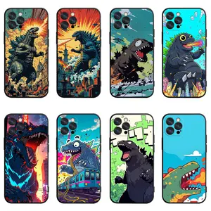 Godzilla Kaiju Giant Monster Phone Case, Shockproof TPU Cover for iPhone 17, 16, 15, 14, 13, 12, 11, Pro, Pro Max, Plus | Samsung Galaxy S23, S24, S25, S26, Plus, Ultra, Perfect Christmas Halloween Birthday Gift for Friends, Godzilla Fans