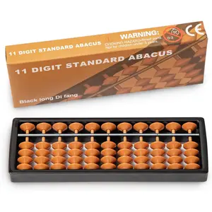 Digital Standard Abacus-17.8 cm-Professional 11-Column Soroban Calculator (Functional and Educational Tool)