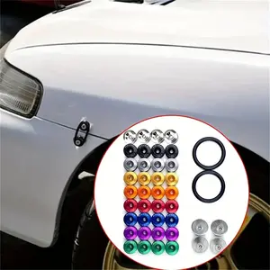 Car Reinforced Surrounding Circles Pad Car Front and Rear Bumper Hatch Fastening Buckle Nuts and Screws Car Replacement Parts