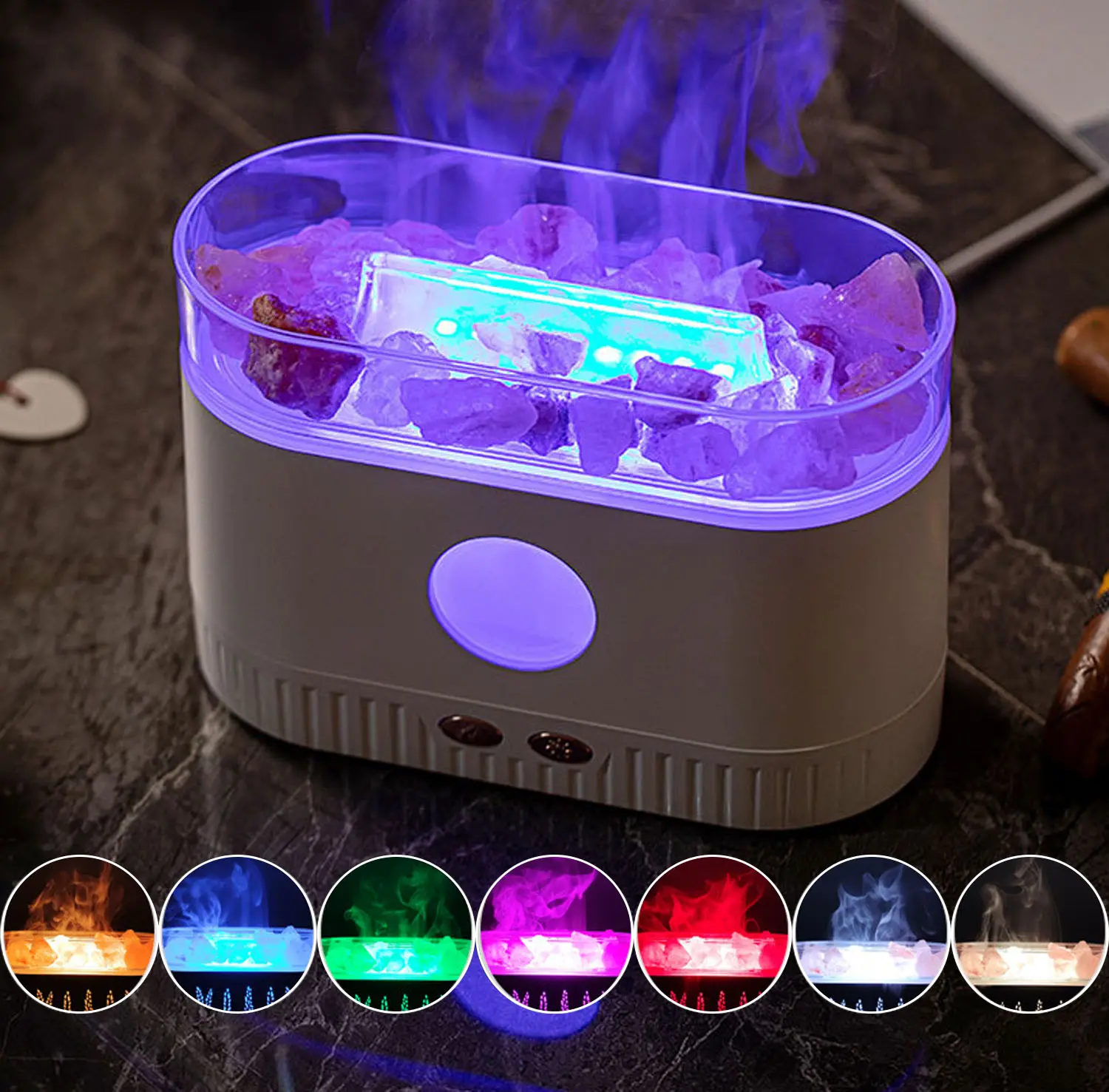 Colorful Aromatherapy Diffuser Humidifier - Noiseless, Waterless Auto-Off Protection, Calm Aromatherapy Machine for Home, Office, Aromatherapy Diffusers,Cool Mist Humidifier for Home Bedroom Office  ﻿