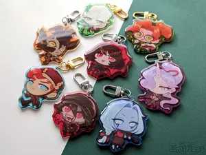 Deadlock Acrylic Keychains | 2.5"-3.5" | Mina, Celeste, Billy, Paige, Geist, Doorman, Drifter, Vindicta
