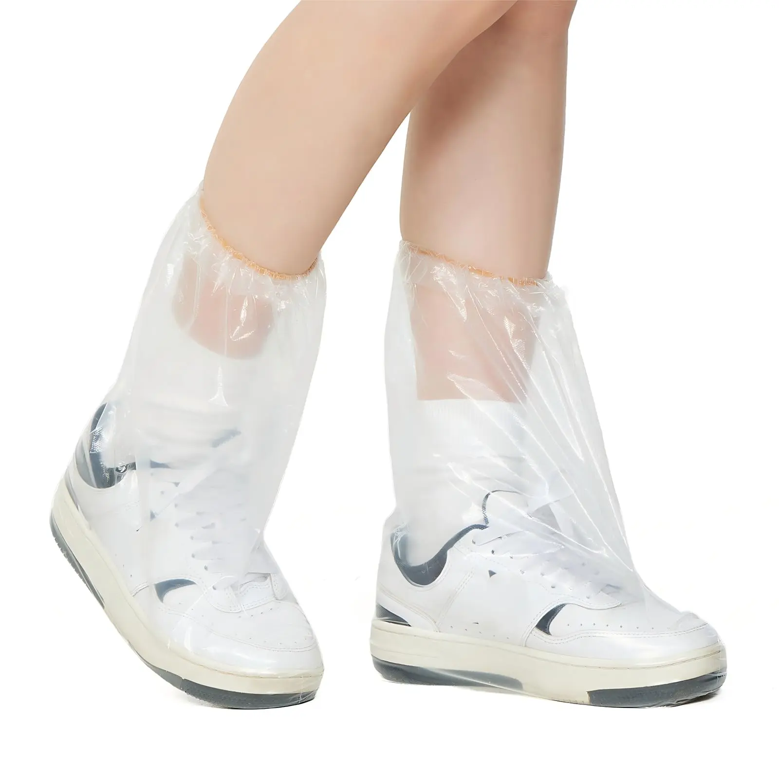 10 Pairs Disposable Rain Boot Covers, Thickened Waterproof Non-Slip Shoe Covers, Stain-Resistant, Easy to Store, Outdoor Travel & Daily Commute
