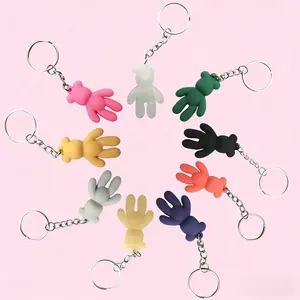 Colorful Bear Keychain Pendant, PVC Key Chain Hanging Decoration, Book Bag Ornament, Perfect Gift, 1/3/9 Pieces Set