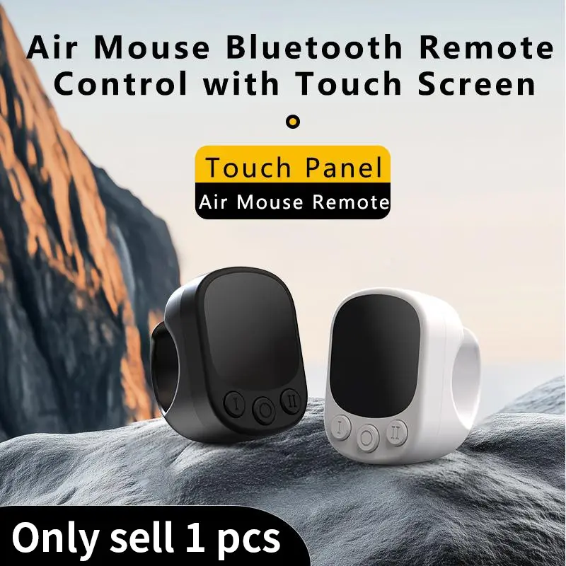 Air Mouse Touch Screen Remote Control Bluetooth-compatible Selfie Stick Accessories Smartphone Video Page Turn Like Volume Adjustment Wireless Bluetooth-compatible Controller Cellphone Accessories Electronic Gadgets