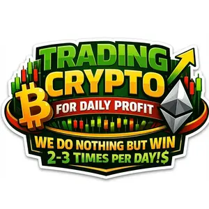 Trading Crytpo Daily Profit Window or Helmet Decal