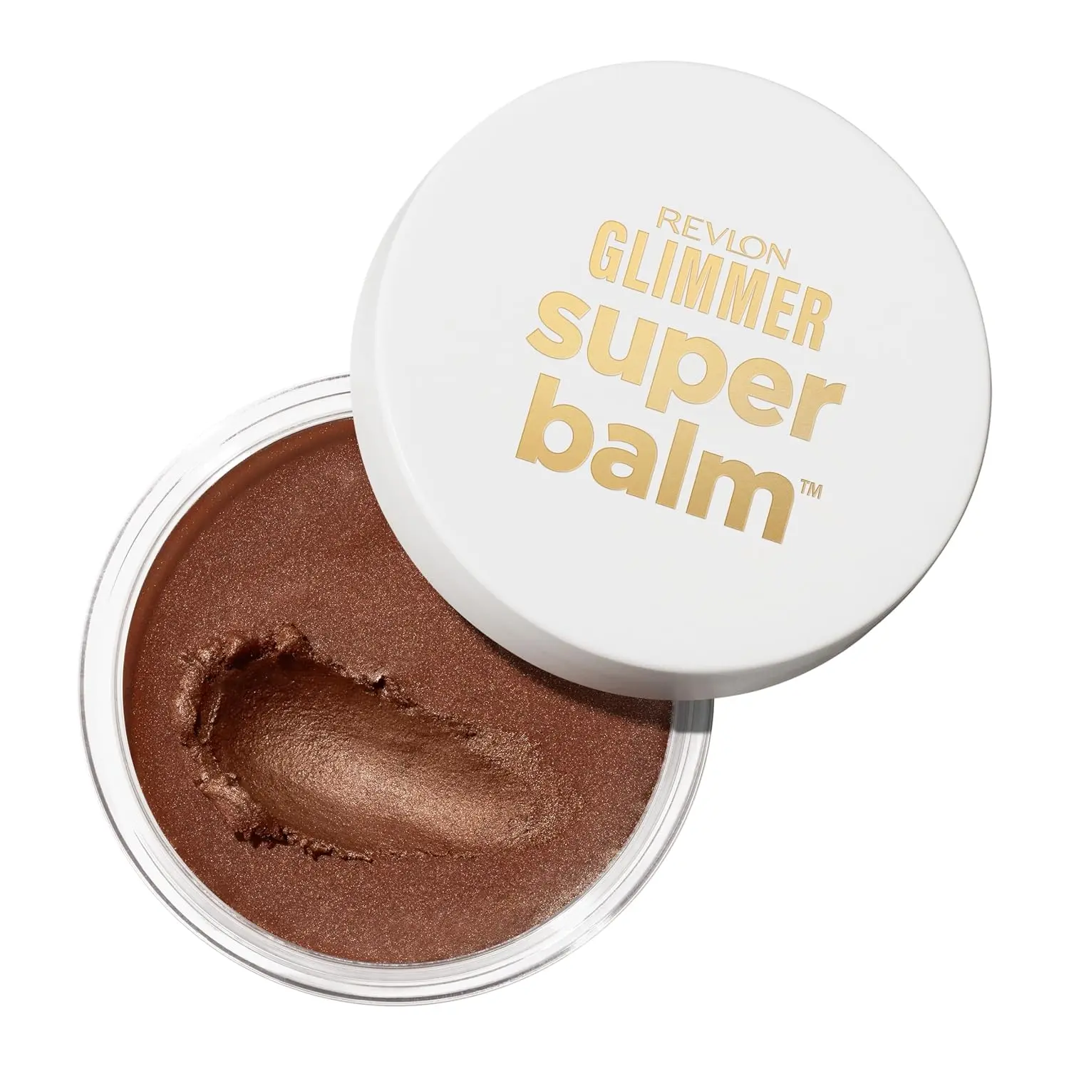 Revlon Glimmer Super Balm, Multi-Use Glow Face Makeup, Cream Bronzer, Highlighter, & Blush, 003 Just a Girl, 0.06 oz