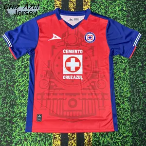 2425 Mexican League Cruz Azul Jersey Home Blue Short Sleeve Soccer Jersey