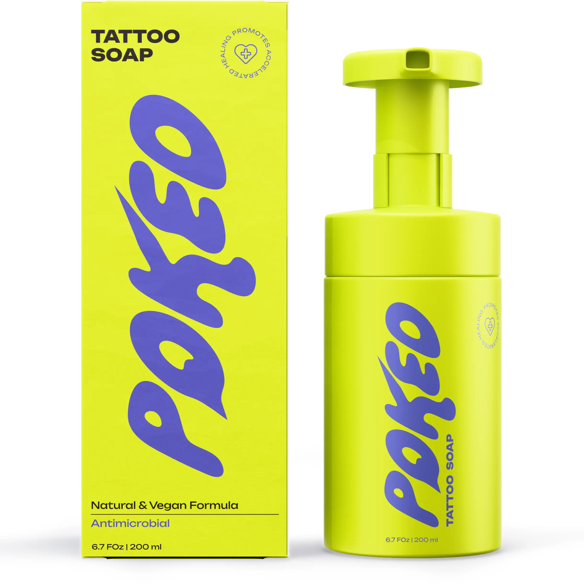 Poked Tattoo Aftercare Soap with Soothing Botanicals & Natural Skin Purifiers (6.7 Fl Oz)
