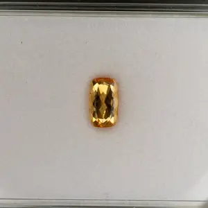 Natural Brazilian Imperial Topaz Cushion Cut Loose Gem ~1.81cts - Rare Earth-Mined Gemstone