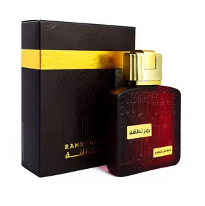 Lattafa RAMZ GOLD EDP Ultra-Luxe Strong Multi-Scent Men's Fragrance - Premium 3.4 fl oz (100ml) Cologne with Aromatic Citrus, Floral Woody, Fruity Floral Notes, Long-Lasting Scents