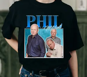 Phil Mitchell Homage T-Shirt, Steve McFadden Shirt, BBC Soap Opera Eastenders Shirt, Phil Mitchell Shirt For Fans